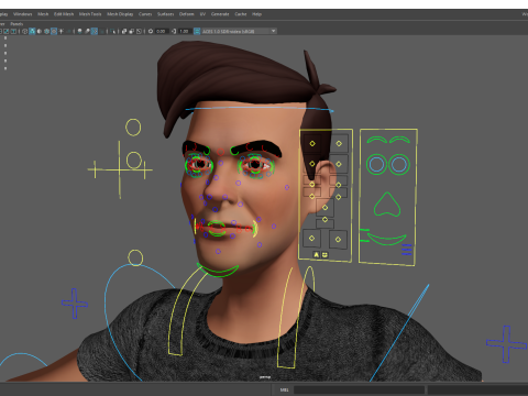 Casual character man in jeans 3D 모델
