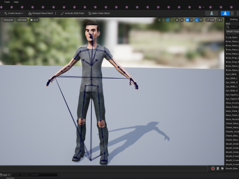 Casual character man in jeans 3D 모델