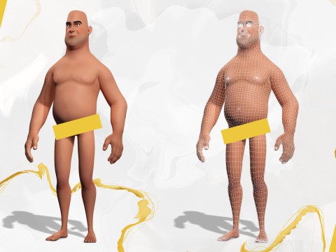 Security Guard Agent Policeman Model 3D