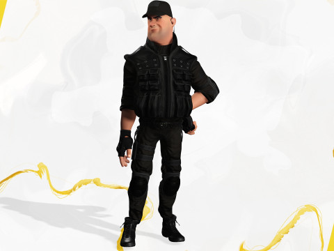 Security Guard Agent Policeman Model 3D