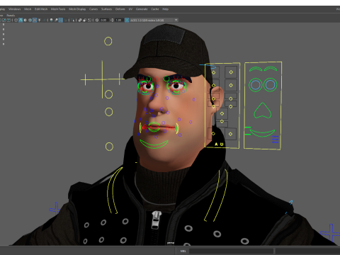 Security Guard Agent Policeman Model 3D