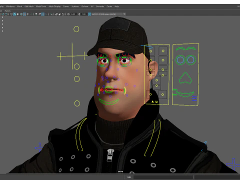 Security Guard Agent Policeman 3D Model