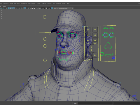 Security Guard Agent Policeman Model 3D