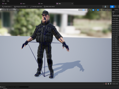 Security Guard Agent Policeman Model 3D