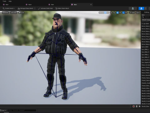 Security Guard Agent Policeman 3D Model