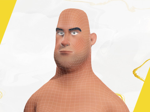 Adolf Hitler Cartoon 3d 3Dモデル