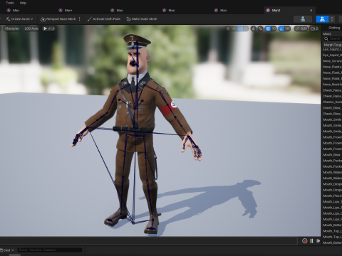 Adolf Hitler Cartoon 3d 3Dモデル