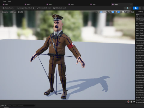 adolf hitler dibujos animados 3d Modelo 3D