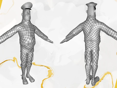 adolf hitler dibujos animados 3d Modelo 3D