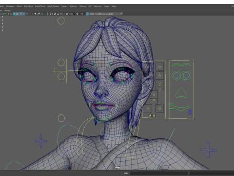 Woman in summer sportswear jogging female 3D Model