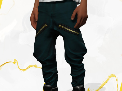 Afro boy toon cartoon Black Male stylized 3D Model