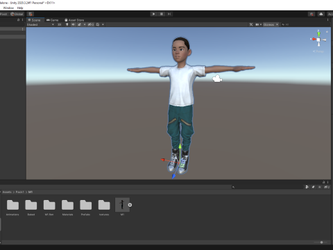 Afro boy toon cartoon Black Male stylized 3D Model