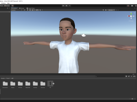 Afro boy toon cartoon Black Male stylized 3D Model