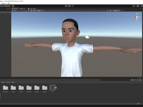 Afro boy toon cartoon Black Male stylized 3D Model