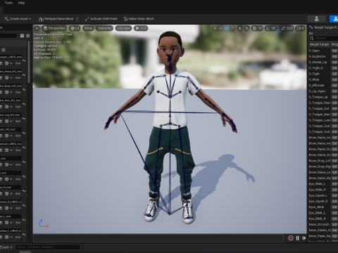 Afro boy toon cartoon Black Male stylized 3D Model