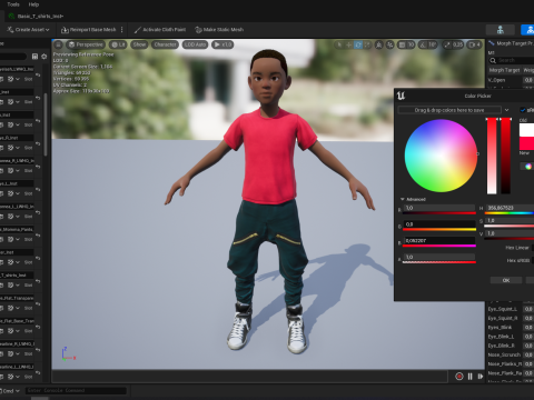 Afro boy toon cartoon Black Male stylized 3D Model