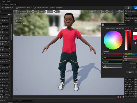 Afro boy toon cartoon Black Male stylized 3D Model