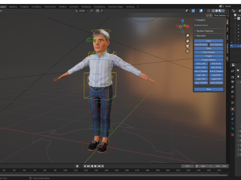 Classic Toon Guy Cartoon Male 3D Model