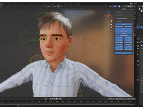 Classic Toon Guy Cartoon Male 3D Model