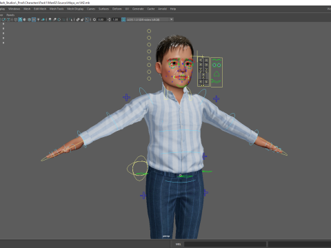 Classic Toon Guy Cartoon Male 3D Model
