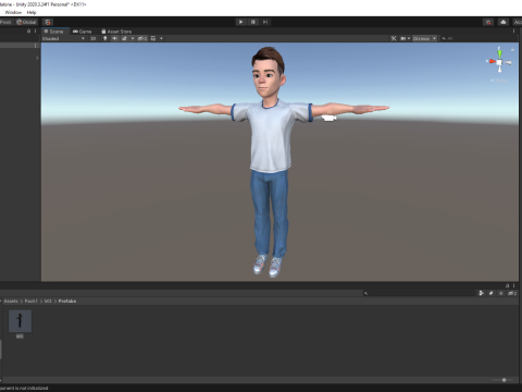 Brother Cartoon Young Teen Low-poly Model 3D