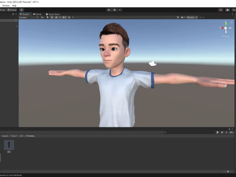 Brother Cartoon Young Teen Low-poly Model 3D