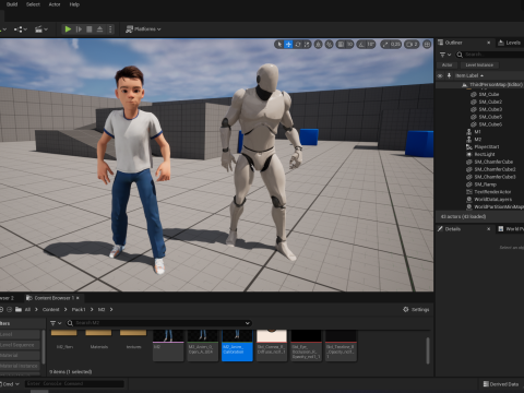 Brother Cartoon Young Teen Low-poly Model 3D