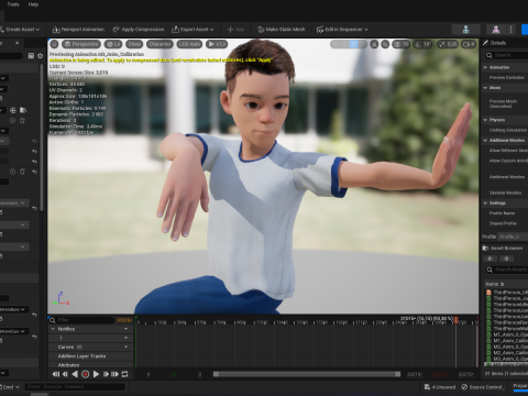 Brother Cartoon Young Teen Low-poly Model 3D