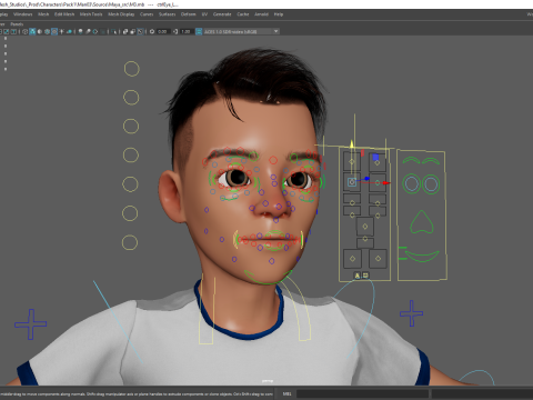 Brother Cartoon Young Teen Low-poly Model 3D