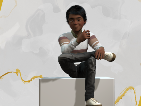 Indian Toon Cartoon Male Modelo 3D