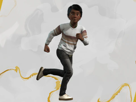 Indian Toon Cartoon Male 3D Model