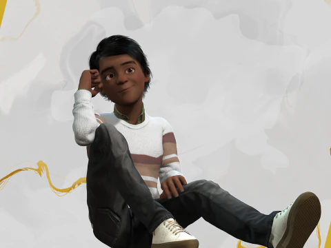 Indian Toon Cartoon Male 3D Model