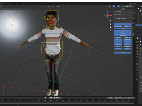 Indian Toon Cartoon Male Modelo 3D