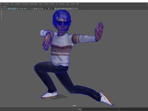Indian Toon Cartoon Male 3D Model