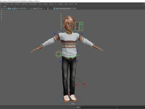 Indian Toon Cartoon Male Modelo 3D