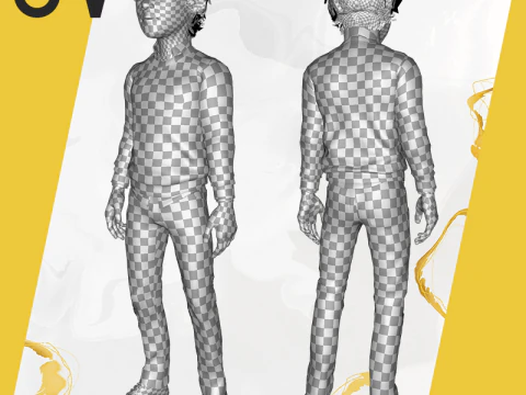 Indian Toon Cartoon Male 3D Model