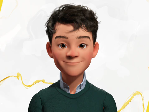 Boyfriend Cartoon Man 3D Model