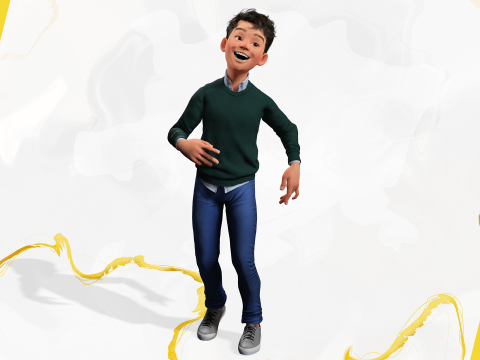 Boyfriend Cartoon Man 3D Model