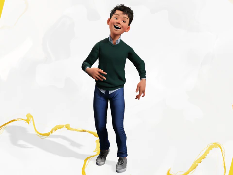Boyfriend Cartoon Man 3D Model