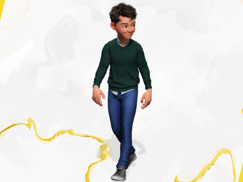 Boyfriend Cartoon Man 3D Model