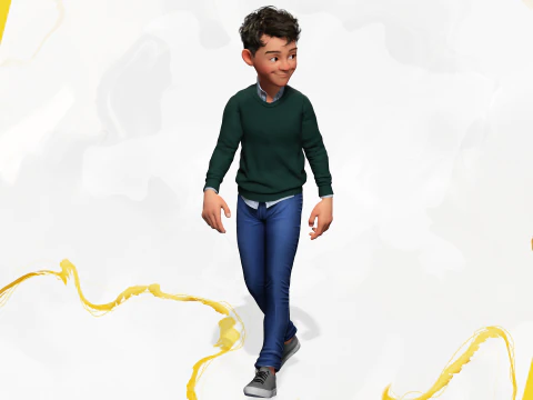 Boyfriend Cartoon Man 3D Model