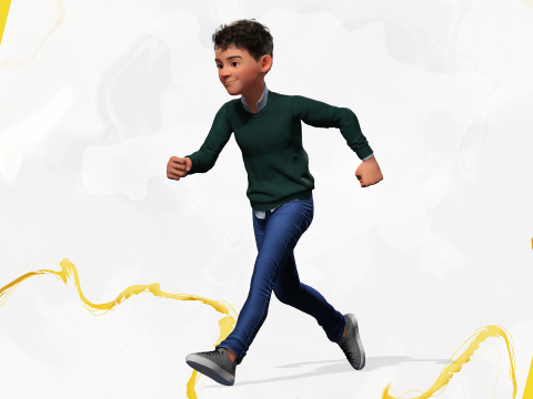 Boyfriend Cartoon Man 3D Model