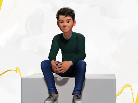 Boyfriend Cartoon Man 3D Model