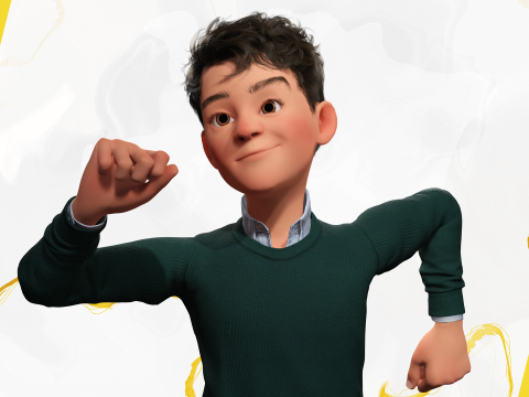 Boyfriend Cartoon Man 3D Model