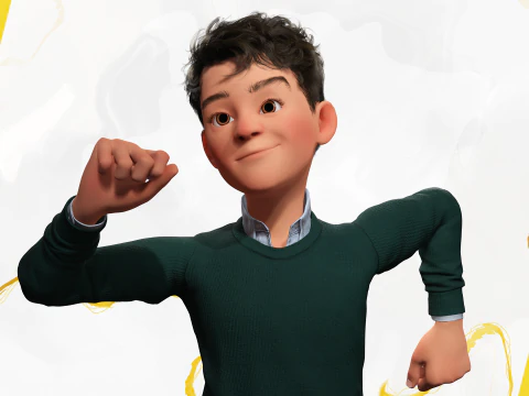 Boyfriend Cartoon Man 3D Model