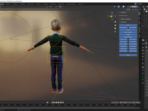 Boyfriend Cartoon Man 3D Model