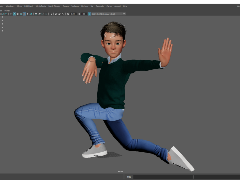 Boyfriend Cartoon Man 3D Model