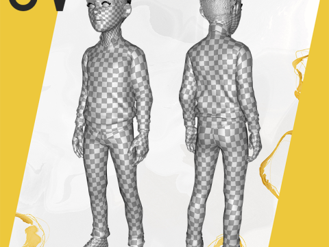Boyfriend Cartoon Man 3D Model