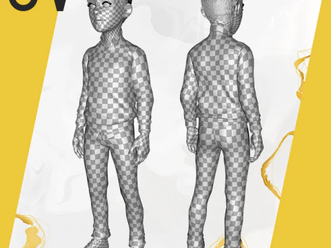 Boyfriend Cartoon Man 3D Model