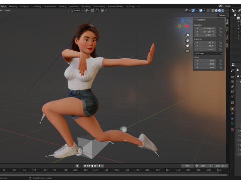 Sexy Girl Toon Woman 3D मॉडल